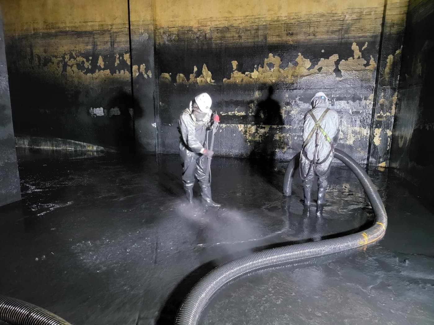 2차전지 폐수 준설 현장