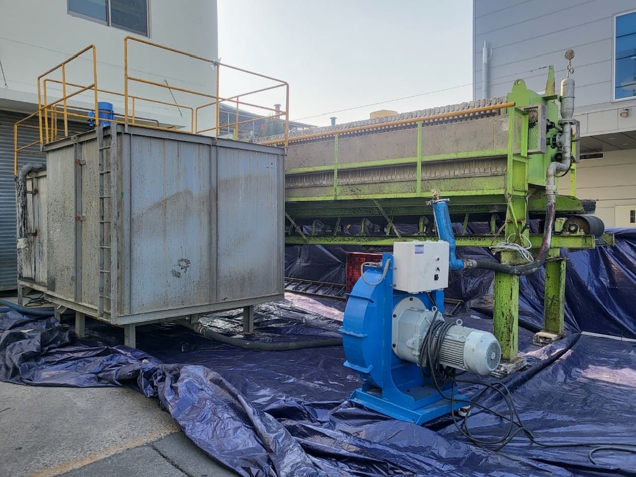 슬러지 탈수 처리 완료