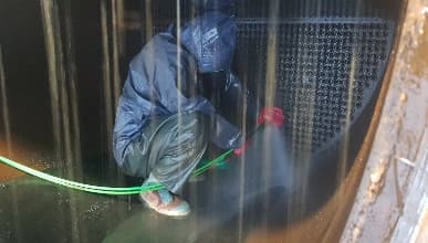 Jet Cleaning 세정 완료 후